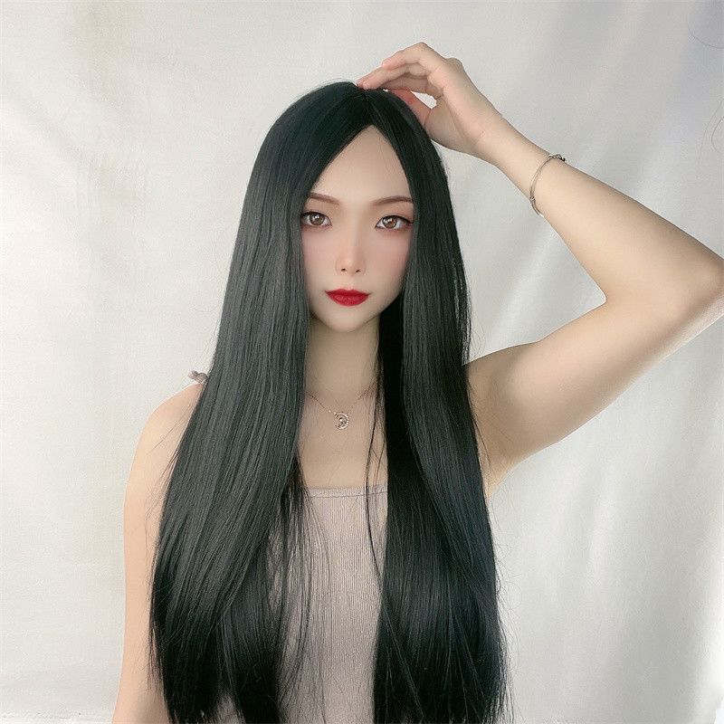 Wig Fiber Net - Women's long straight hair wig with