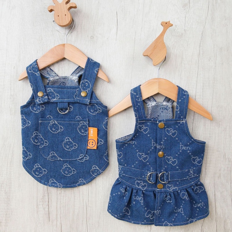 Denim Dog Dress Harness Puppy  - đánh giá và giá D Ring Strap