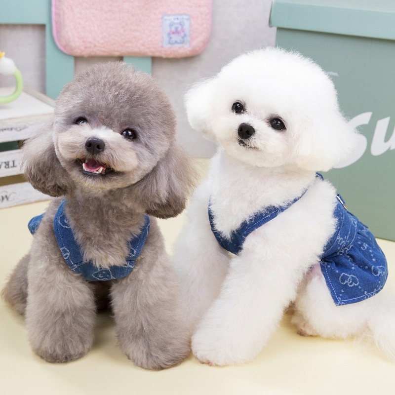 Denim Dog Dress Harness Puppy  - đánh giá và giá D Ring Strap