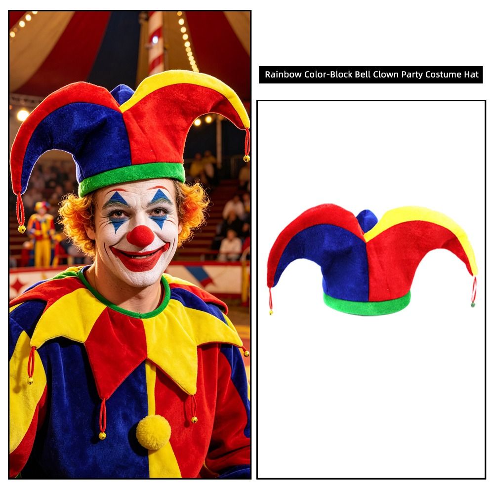 Cap Prop Multicolor Clown Hat  - đánh giá và giá Free Cosplay Prop Patterns