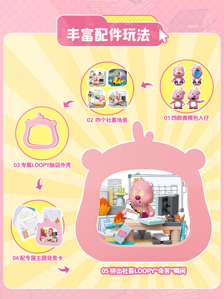 Keeppley 2026 New Loopy‌ Toy C - đánh giá và giá Cosplay Prop Building