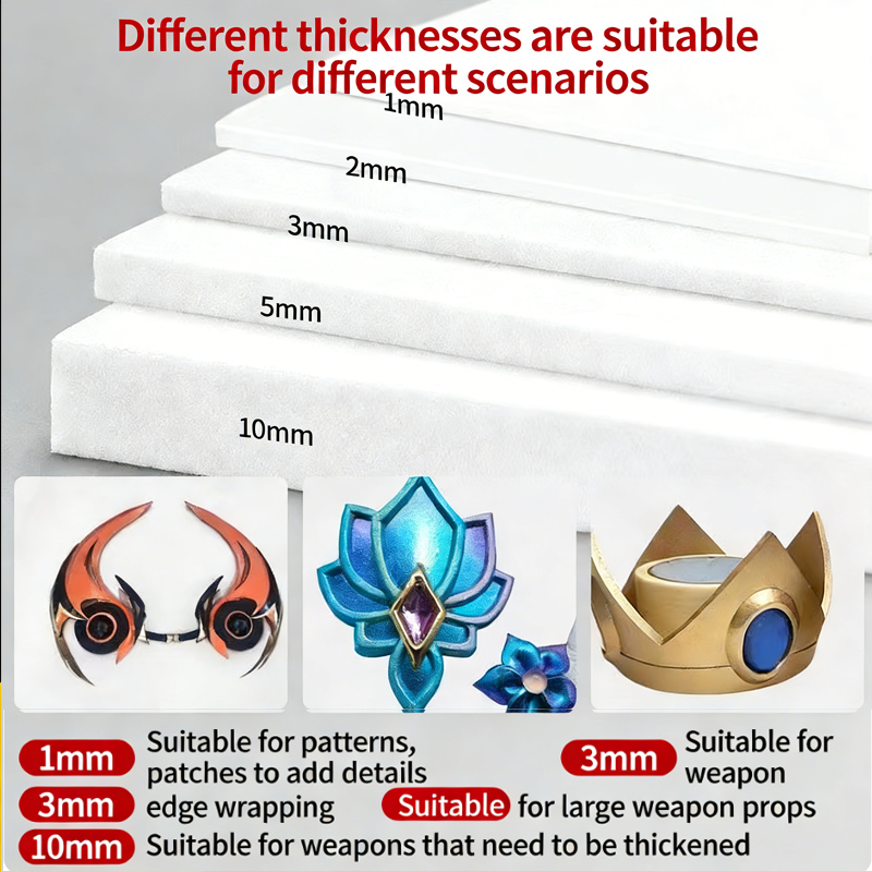 EVA foam sheet material model  - đánh giá và giá Cosplay Prop Foam Board