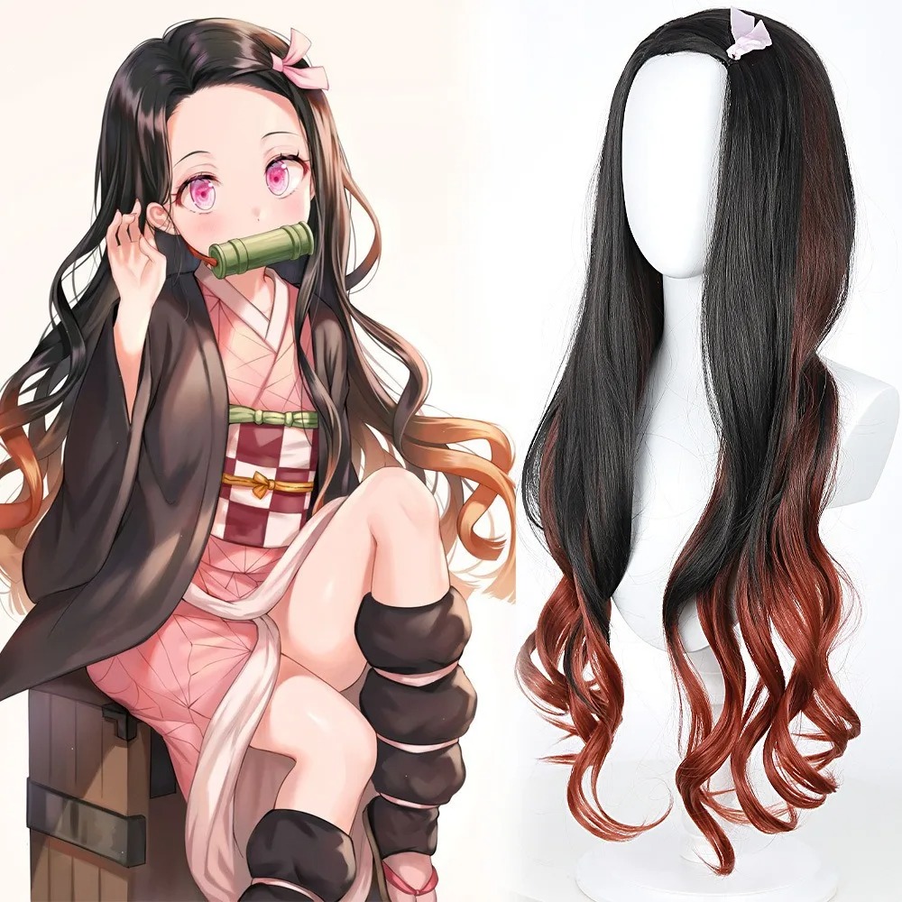 Black Dark Red Gradient Color  - đánh giá và giá Wig Fiber Net