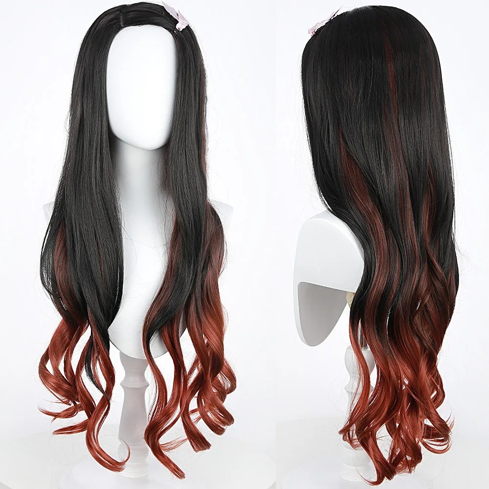 Black Dark Red Gradient Color  - đánh giá và giá Wig Fiber Net